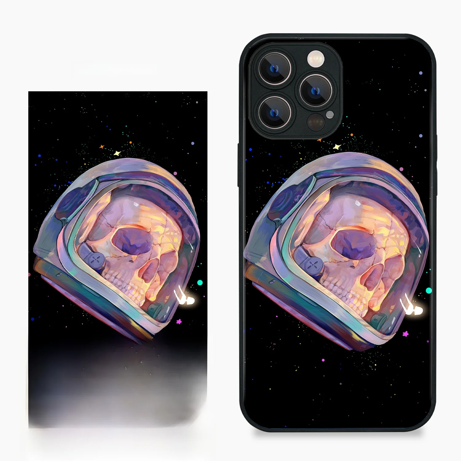 スマホケース se2はiPhone対応の鋼化玻璃保護壳で、日韓風插画デザインを採用