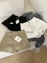 レモンティーカラーの高腰Aラインワイドデニムショートパンツ【カジュアル・春夏用】