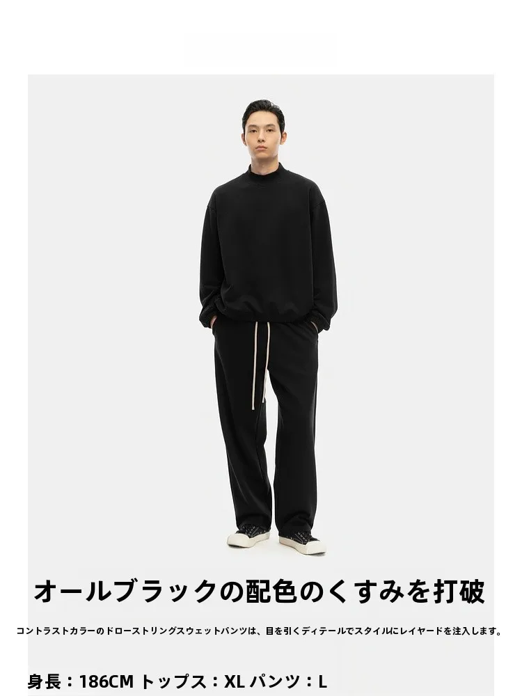 コットン混紡のサイドポケット付きハイネックワイドスウェット：パーカースウェットの実用性と機能性を解明