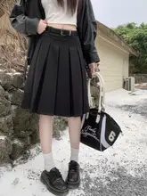 グレーのプリーツスカート【ハイウエスト・Aライン・春用・レディース】（セットアップ対応）