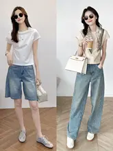 杏色の短袖ラウンドネックTシャツ【一体裁断・カジュアル・上品なデザイン】