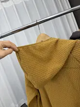 秋冬用 メンズフード付きハイネックプルオーバー【極上の柔らかさ・保温性・波浪模様】