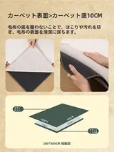 洗える二重構造ラグ【冬用・リビング用・アンティーク風・寝室用】（セットアップ対応）