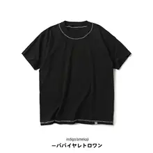 Tシャツ メンズ 半袖 コットン100% シンプル 手描きデザイン カジュアル ヴィンテージ 夏