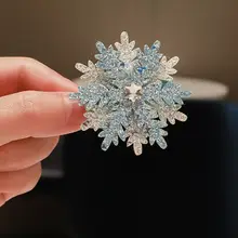 雪の結晶デザインの子供用ヘアクリップ【プリンセススタイル・女の子用】
