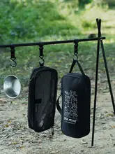 アウトドア収納バッグ【キャンプ用・調理器具・食器保護・取り外し可能な水切り袋付き・二用途】