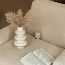 Homeside 素焼きドットデザイン花瓶【水栽培用・北欧スタイル・インテリア装飾】