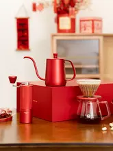 タイモ 中国紅 手動コーヒーミル付きドリップコーヒーギフトセット【全5点・おしゃれな贈り物】