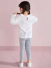女の子用ストライプロングパンツ【春用・快適な着心地】（セットアップ対応）