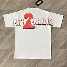 ハロウィンデザインの洗いざらしコットン半袖Tシャツ