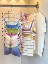 衣類収納に便利！壁掛けブラジャー収納ラック【下着・タンクトップ用・ハンガータイプ】