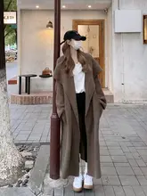 ラペルニットカーディガン【ロング丈・極上の柔らかさ・バスローブ風】