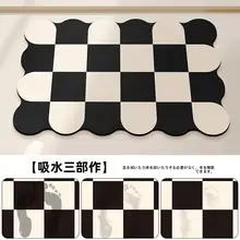 珪藻土 バスマット ソフト 吸水 速乾 滑り止め 浴室 トイレ キッチン 脱衣所 玄関