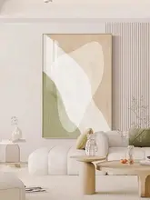 軽やかなクリームカラーのリビングルーム用装飾画【高級感のある壁掛け・玄関用】