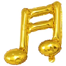 音符デザインのアルミ製バルーン【子供誕生日パーティー用・パーティーデコレーション】