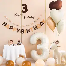 誕生日用数字バルーン【子供用・パーティー装飾・撮影小道具】