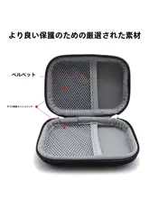 ミニハードケース収納ポーチ【耳phones・データケーブル・USBメモリ専用・衝撃吸収・持ち運び便利】