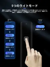 ロックブラザーズ 自転車用強力前照灯【充電式・取り付け可能・ロード＆マウンテンバイク用】