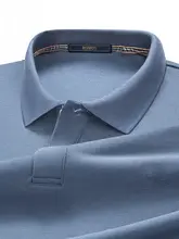 桑蚕絲使用のメンズPOLOシャツ【ビジネスカジュアル・長袖・無地】