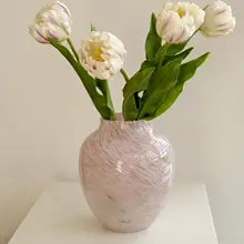 フレンチスタイル高級造花 パロットチューリップ【テーブル装飾用・花瓶付き】