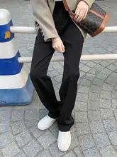 梨型シルエットのパンツ【春秋用・カジュアル・ブラック・ストレート・メンズスーツスタイル】（セットアップ対応）