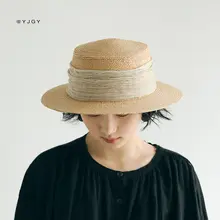 夏用 レディースラフィア素材 日焼け対策ハット【ビーチ・カジュアル・リゾート仕様】