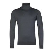 極上の柔らかさの長袖ハイネックTシャツ【海島綿・メンズ用】