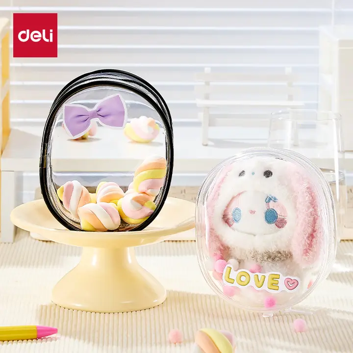 かわいいデザインの透明なぬいぐるみ保護ケース【DIY対応・高品質】