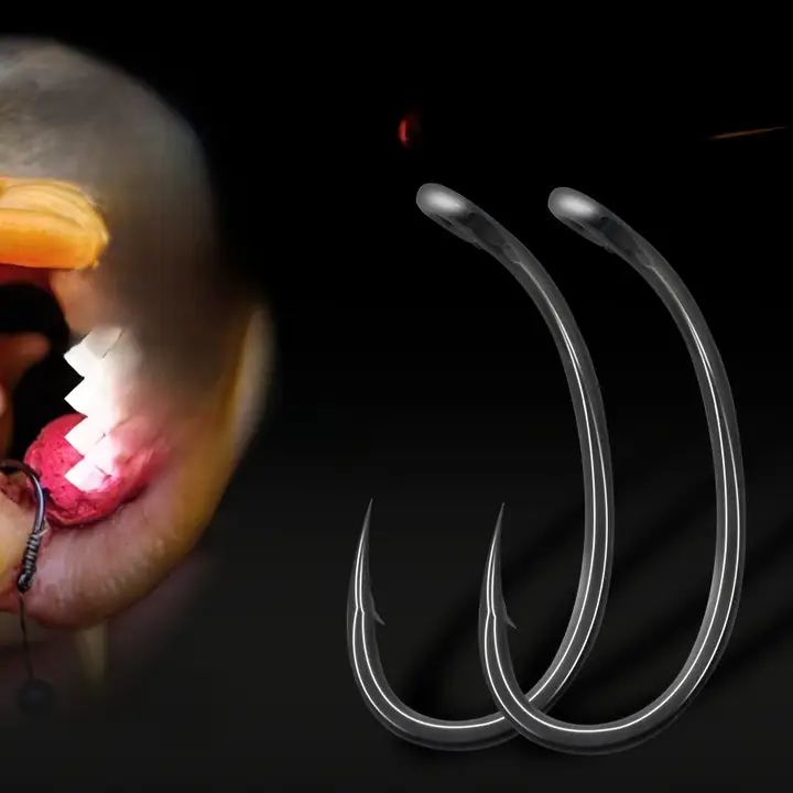 東博瑞 極尖鋭釣りフック KLOR X管付き鯉釣りセット【ロニ線編み込み・反底釣り用】