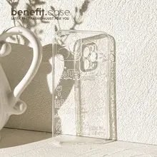 カラフルなラインデザインのスマホケース【iPhone対応・透明・衝撃吸収】