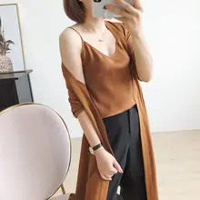 Marsha Camryn 19mmストレッチダブルシフォンシルクキャミソール【女性用・タイトフィット・セクシー】