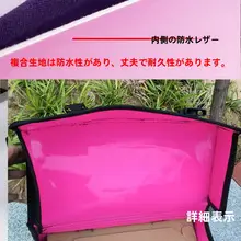 防水キャンバス製多機能バイクサイドバッグ【電動バイクや自転車用・後部収納】