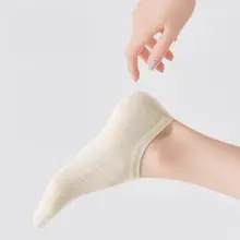 夏用 薄手シルクフットカバー【滑り止め付き・抗菌・防臭】