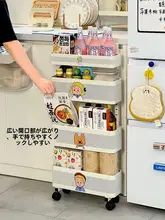 移動式スパイスストッカー【隙間収納・キッチン・冷蔵庫脇用】