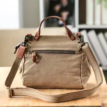 帆布製 レディース ショルダーバッグ【英倫風・シンプル・レトロ】
