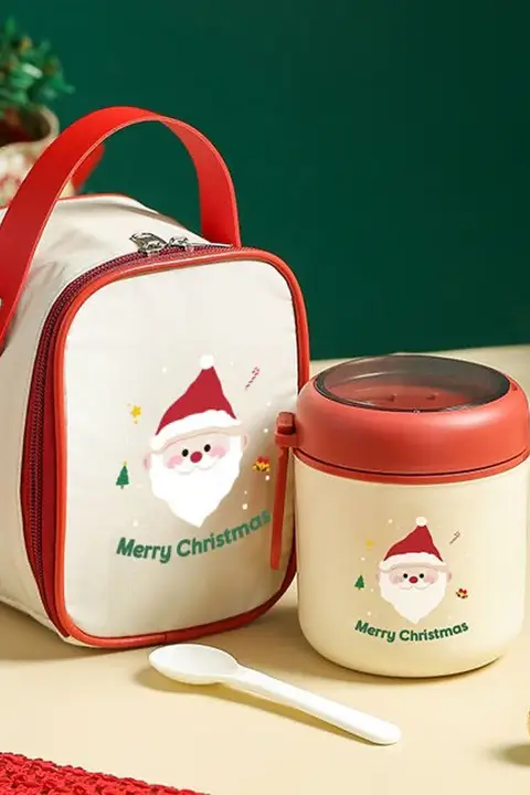 クリエイティブな女性用朝食カップ【カバー＆スプーン付・牛乳保温機能】