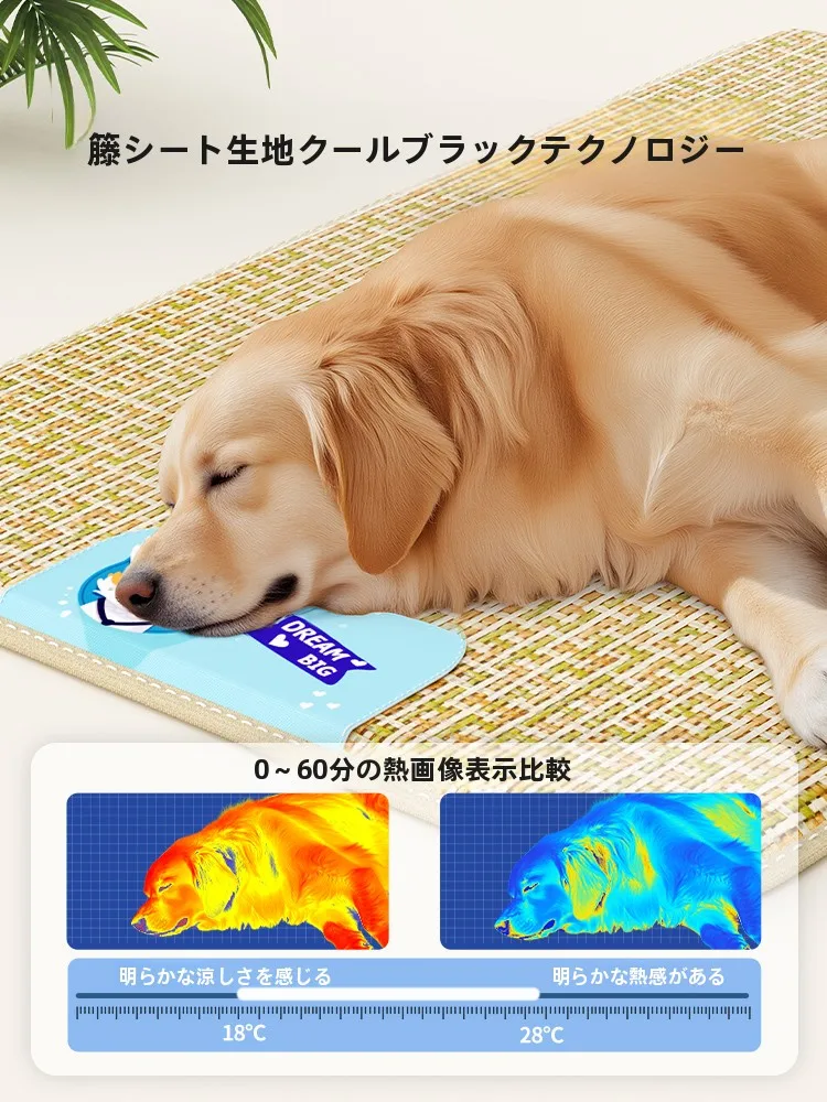 夏の犬用ひんやりマットは通気性と防湿性で快適な睡眠を実現