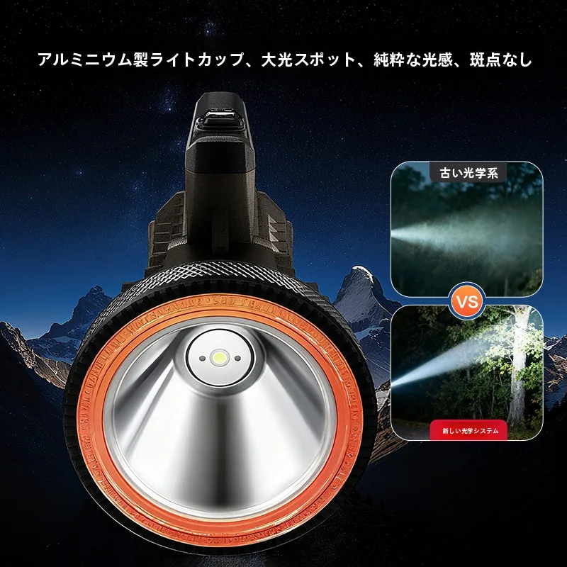 強力LED懐中電灯：充電式・220ルーメン・アウトドア向けの実用性と長寿命解析