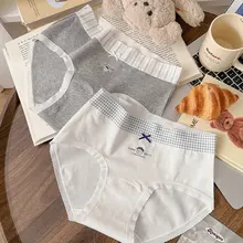 大きいサイズの可愛いクマ柄コットン女性用ショーツ【抗菌・ロングクロッチ】
