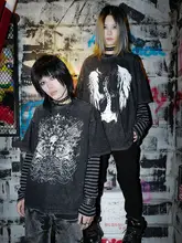 アーバンスタイル長袖Tシャツ【ダークストライプ・アンダーグラウンドデザイン】（セットアップ対応）