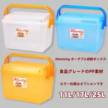手提げ収納ボックス【プラスチック製・整理用・多用途・居家用】