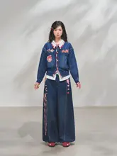 春用デニムジャケット【漢風・ロングパンツ・デニムスカート】（セットアップ対応）