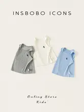 子供用ノースリーブTシャツ【夏用・男女兼用・カジュアルデザイン】（セットアップ対応）