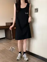 綿100%の可愛いノースリーブワンピース【中長丈・ウェア】