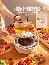 囲炉裏風 煮茶ポット 電気コンロ 家庭用 室内 一式 「摩登主婦」
