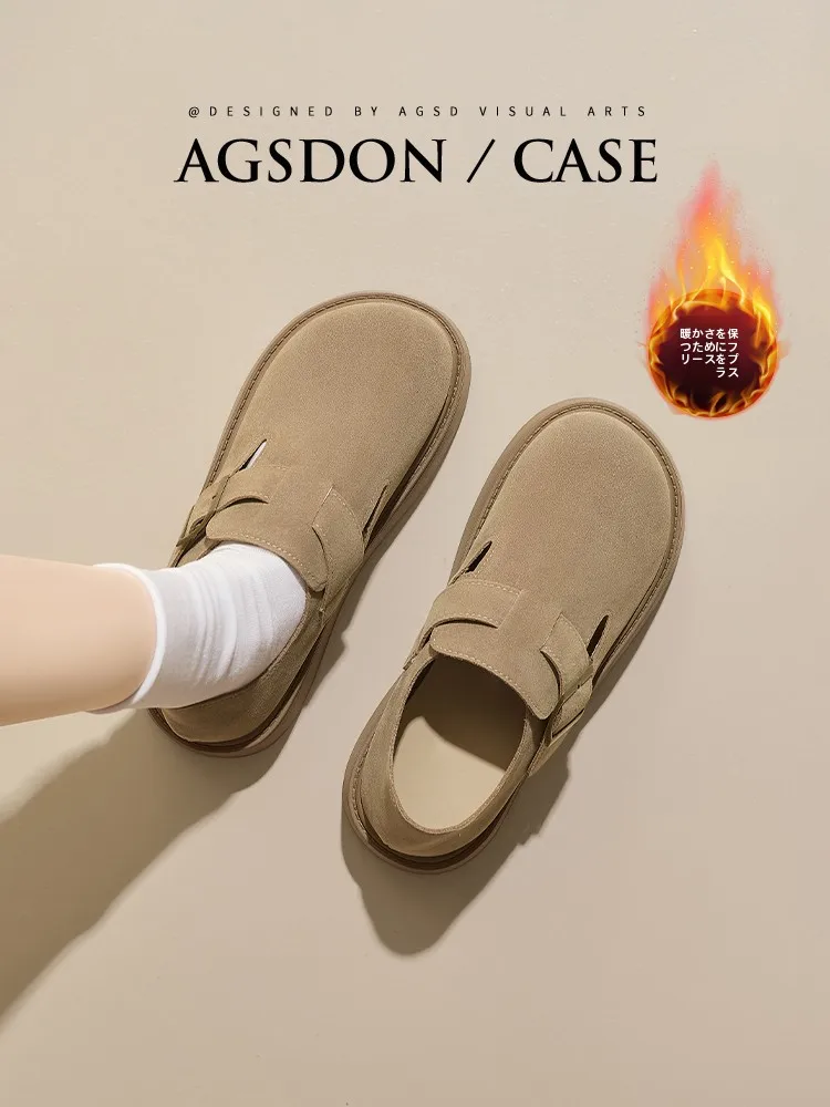 厚底ブーツ：Agsdon奥古狮登女性用全包型加绒カジュアルブーツの実用性と使い分け