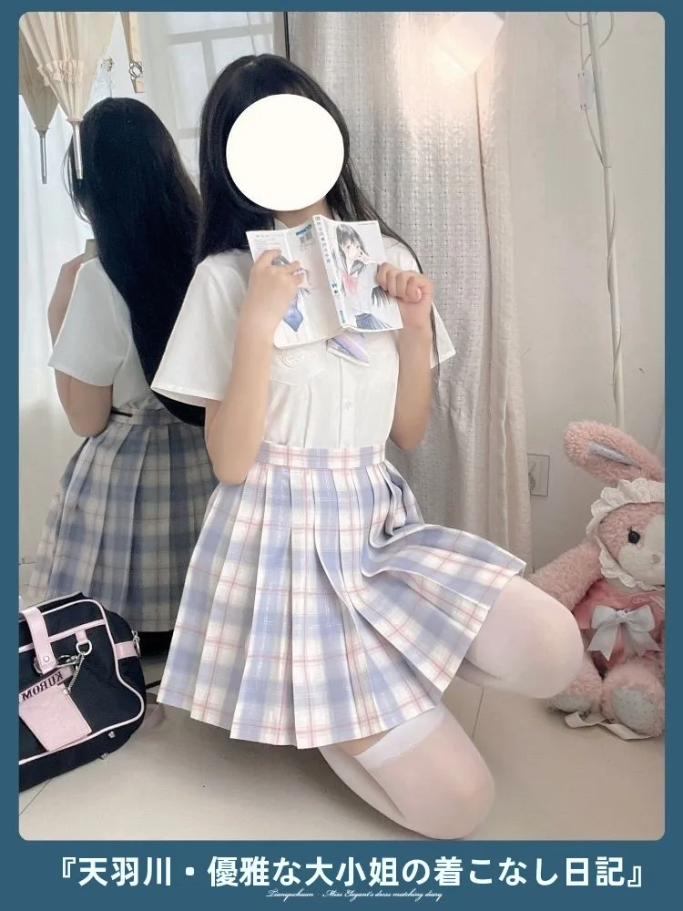 オリジナルチェック柄JK制服スカート：大学入学祝い女子向けの実用性とデザインバランス