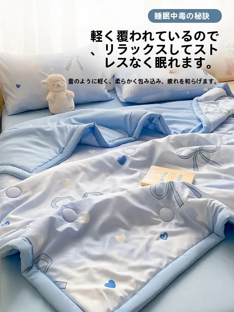 夏用クールブランケット：通勤中のお昼寝やリラックスシーンに最適な涼感設計