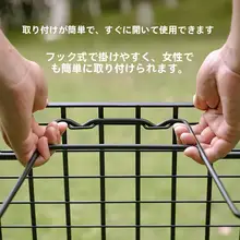 KOMAN 折りたたみ軽量バーベキューテーブルT235【携帯用・ネットテーブル・ブラック・アウトドア】