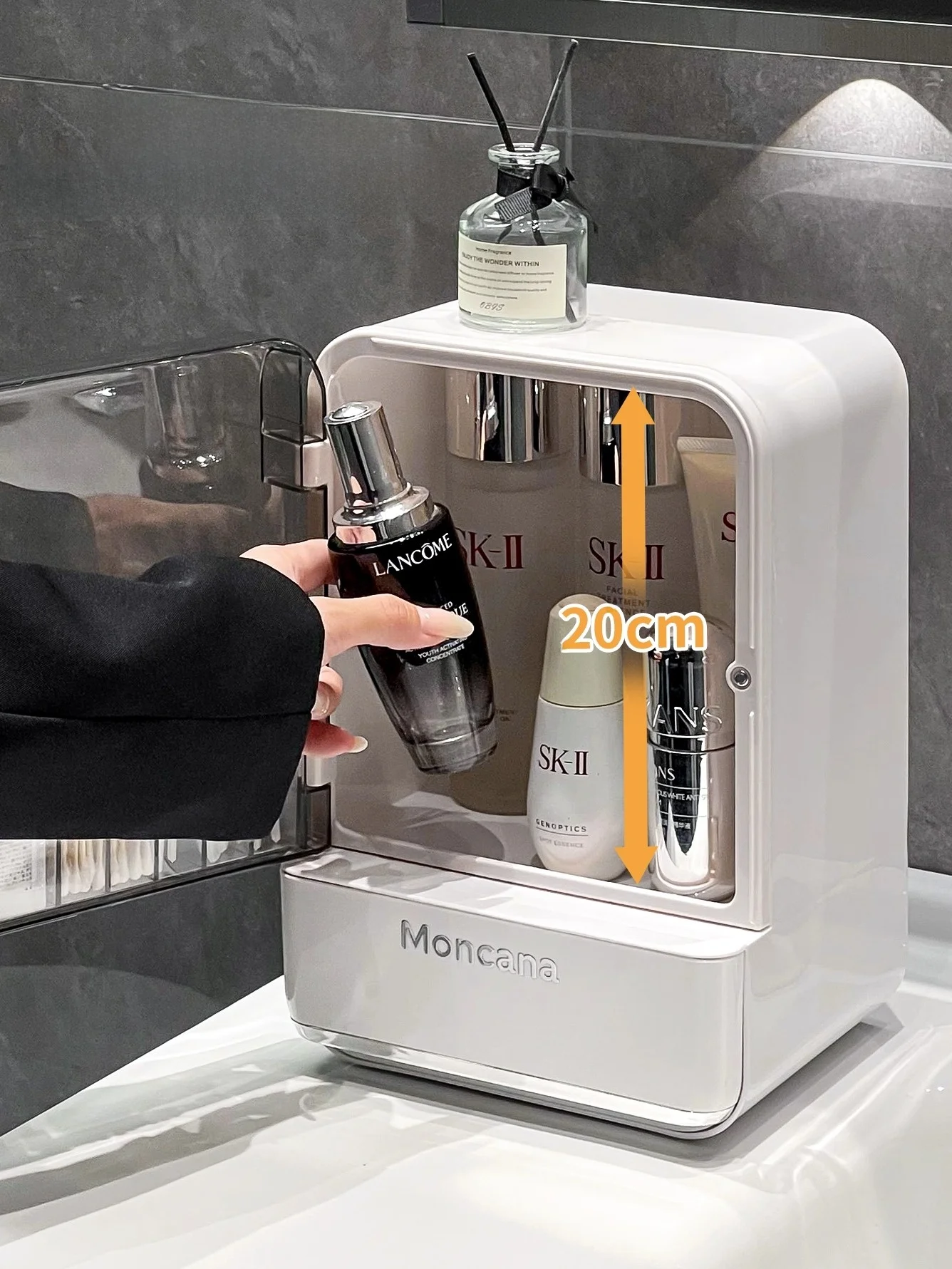 洗面台用収納ラック：防水化粧品収納に最適なミラー横用置物架の使い方と特性
